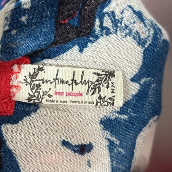 Free People Sweet Lucy slip dress cherry kiss summer festival size medium - Picture 8 of 10